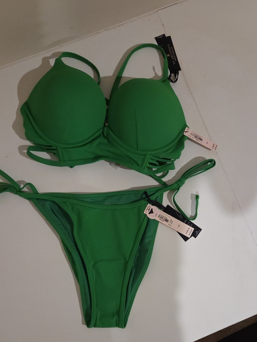Bikini Set Top 32C Push Up Bra Bottom Size Small